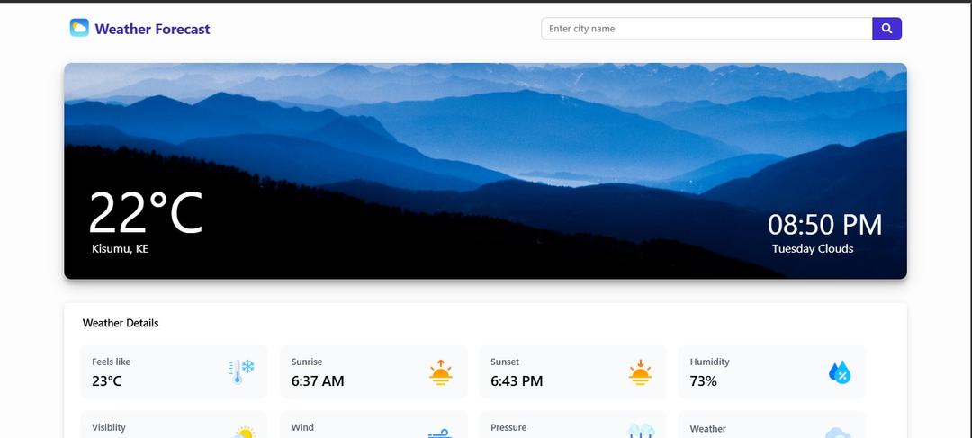 Weather Forecast App